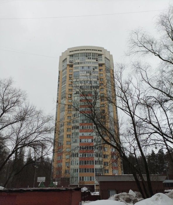 фасад дома, здание по адресу г Москва, Рублёвское шоссе, д 109